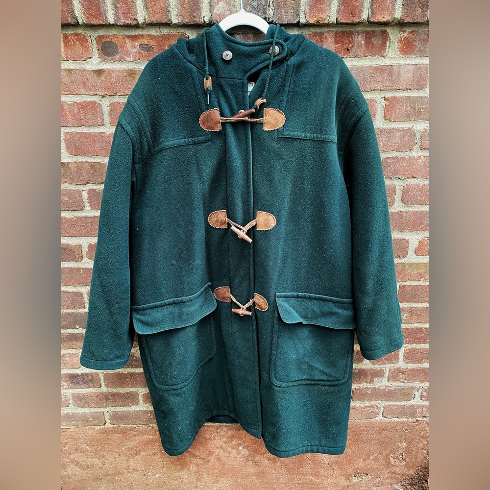 Vintage LL bean lambs wool duffle coat  USA